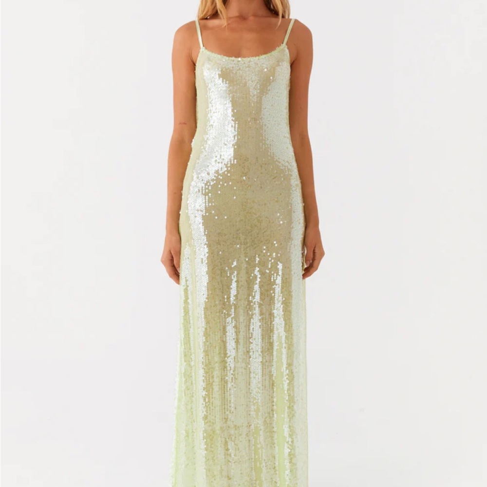 PEPPERMAYO Higher Level Sequin Maxi Dress NWT sz 2